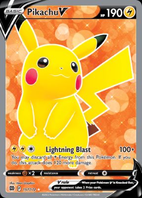 Pikachu V, Brilliant Stars #157