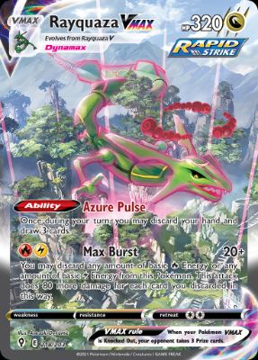 Rayquaza VMAX Alternate Art, Evolving Skies #218
