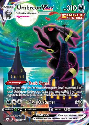 Umbreon VMAX Alternate Art, Evolving Skies #215
